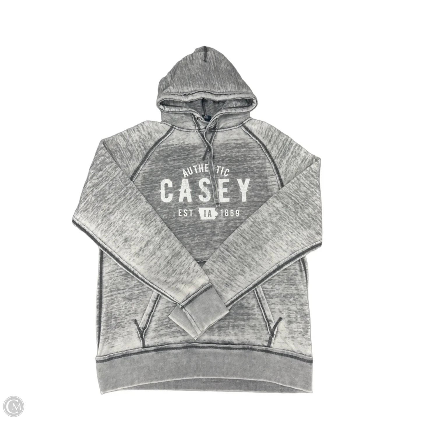 Sweatshirt Hoodie By Cme In Grey, Size: Xl