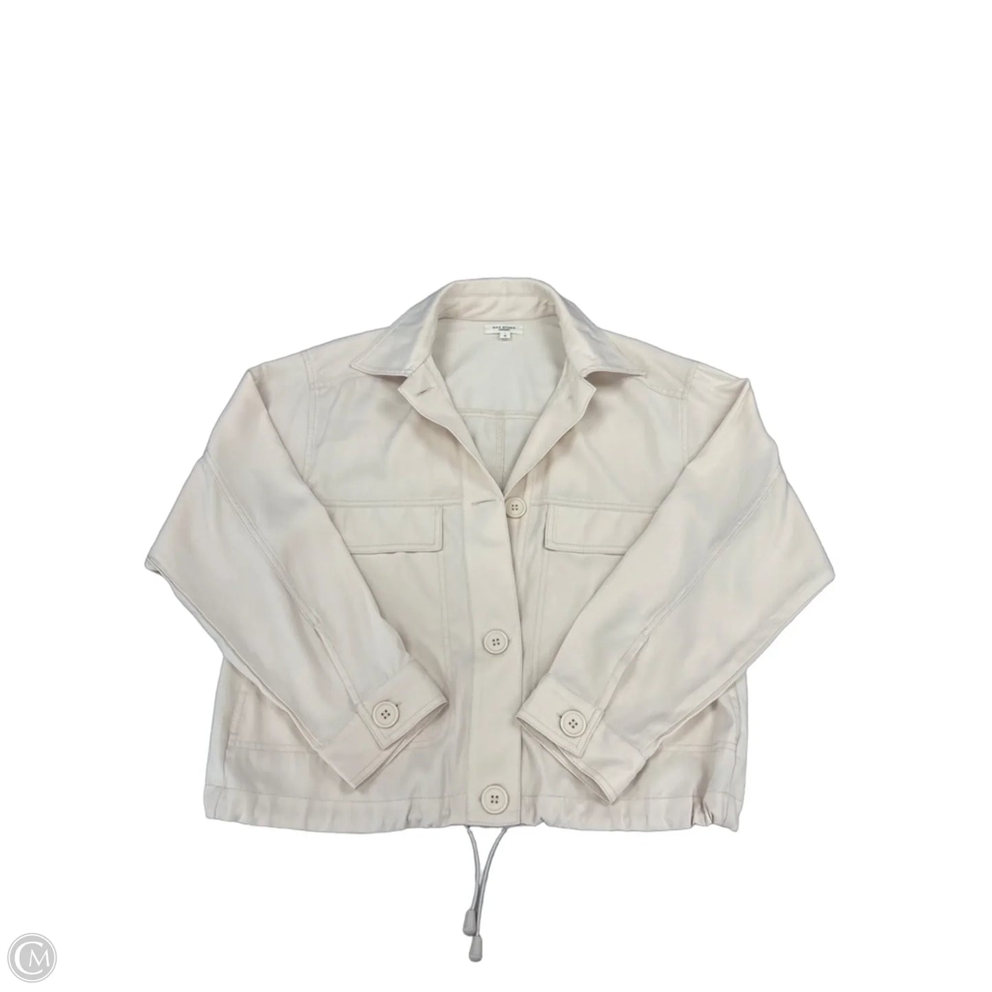 Top Long Sleeve By Max Studio In Cream, Size: M