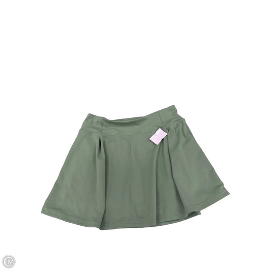 Athletic Skort By Indigo In Green, Size: Xl