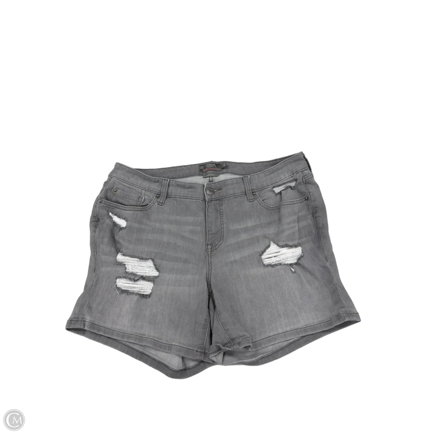 Shorts By Torrid In Grey Denim, Size: 14