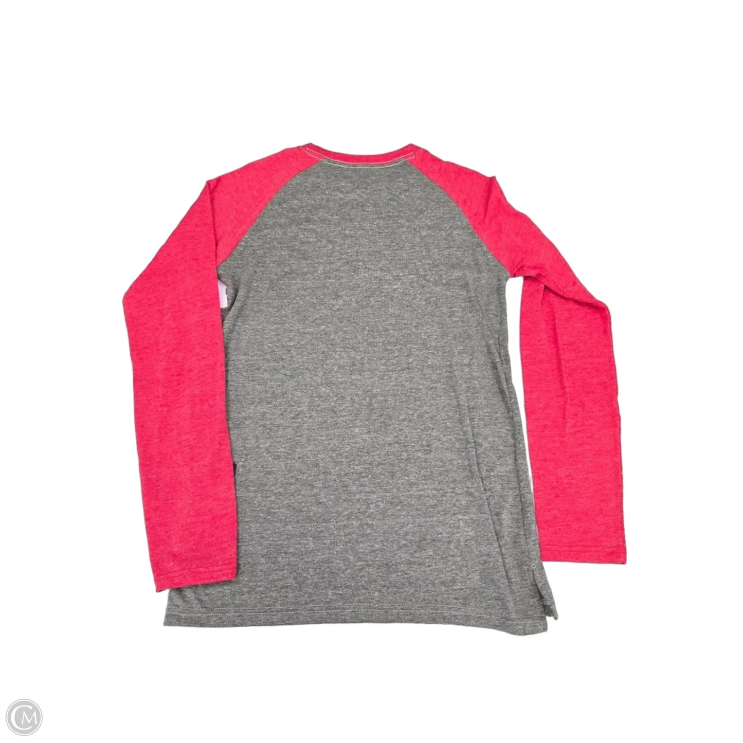 Top Long Sleeve By Cme In Grey & Red, Size: Xl