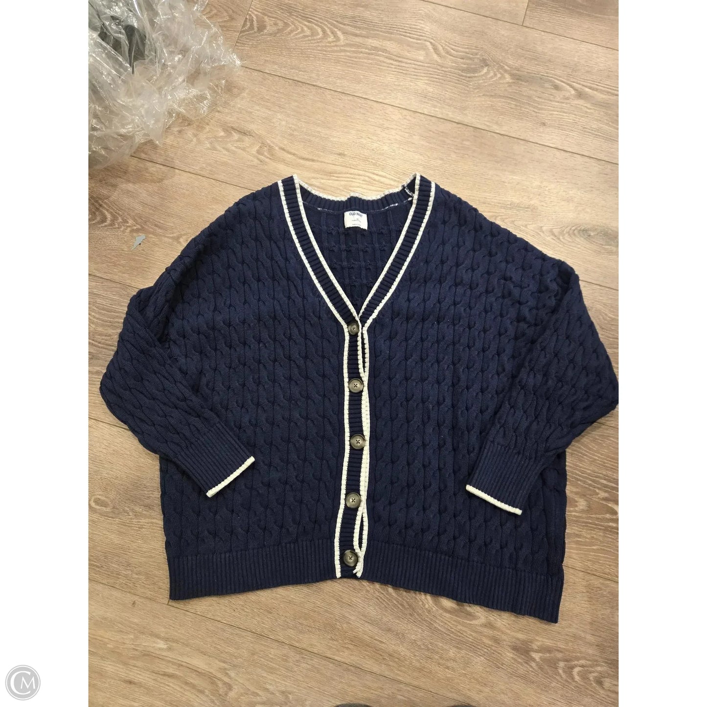 Sweater Cardigan By Old Navy In Navy, Size: 3x