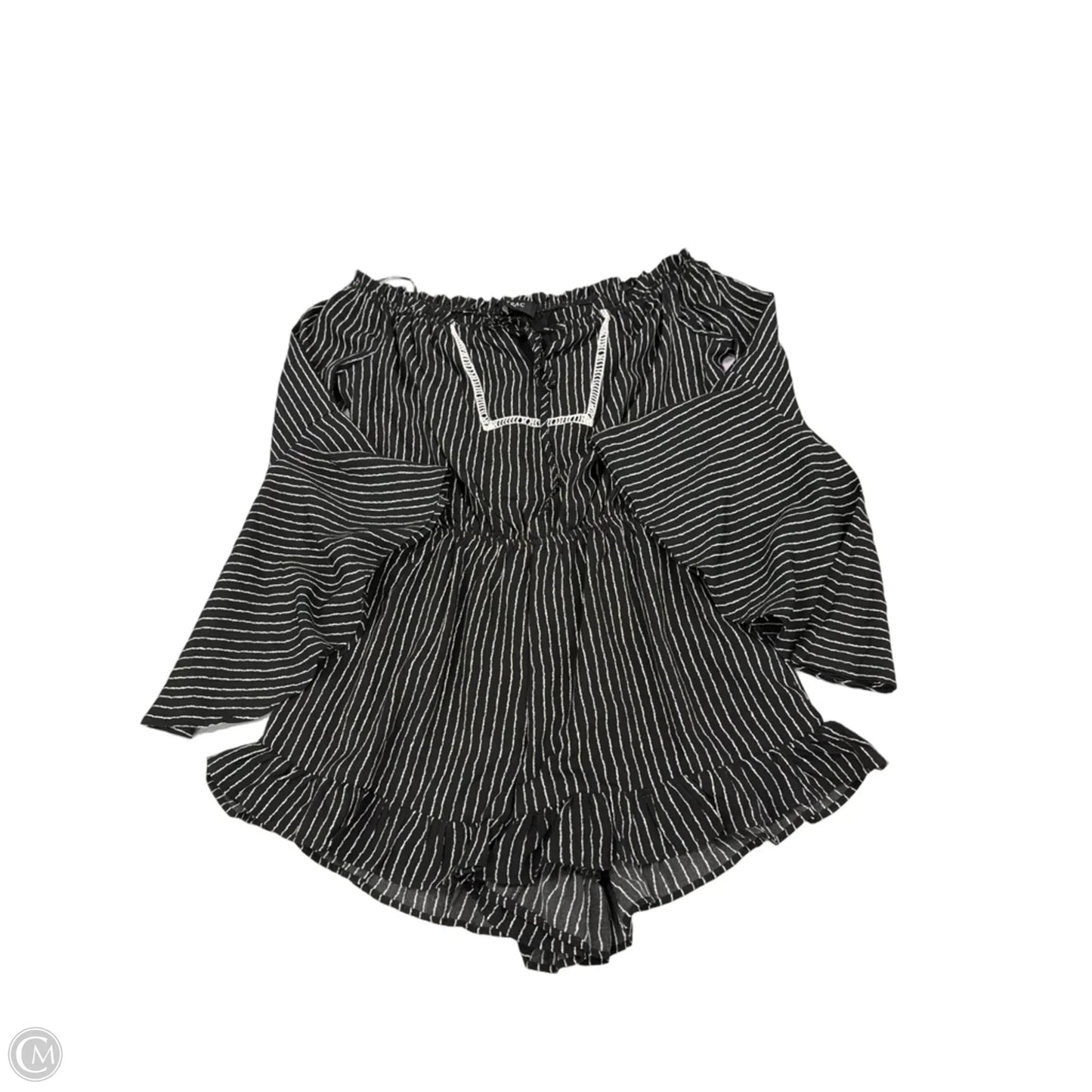 Dress Casual Short By Cme In Black & White, Size: M