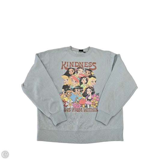 Sweatshirt Crewneck By Disney In Green, Size: L