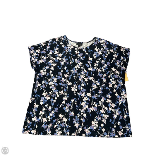 Top Short Sleeve By J. Jill In Black, Size: L