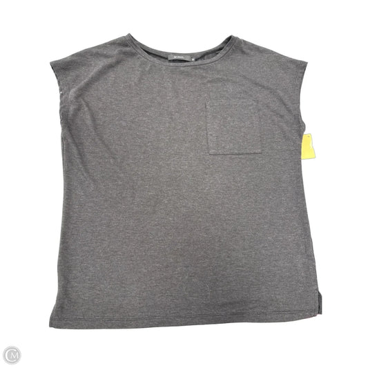 Top Short Sleeve By Cme In Grey, Size: M