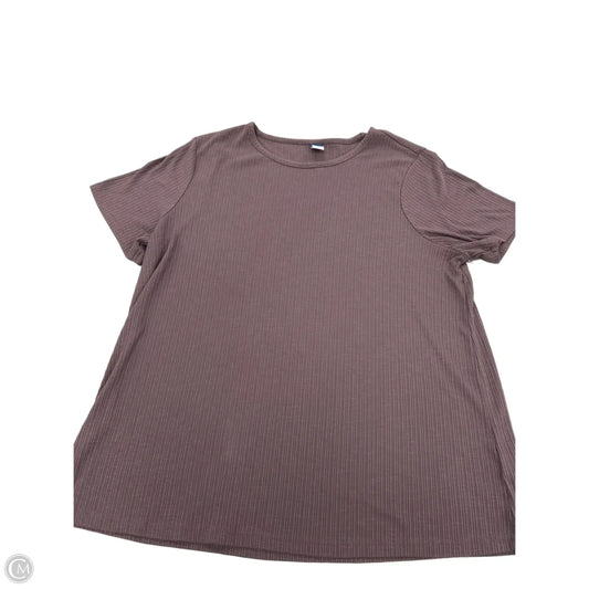 Top Short Sleeve By Old Navy In Grey, Size: M