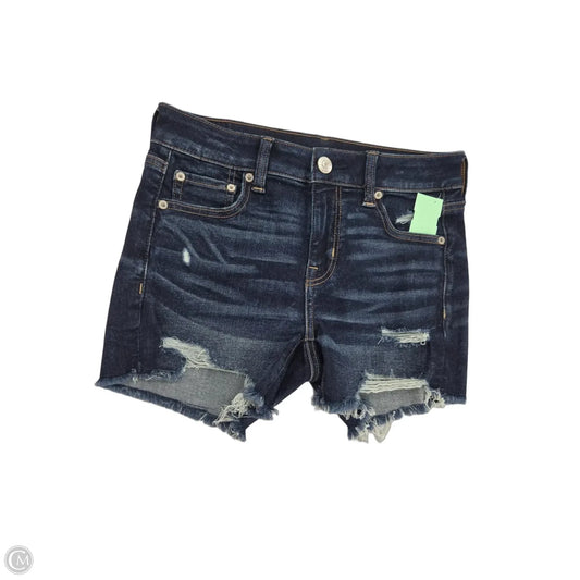 Shorts By American Eagle In Blue Denim, Size: 4
