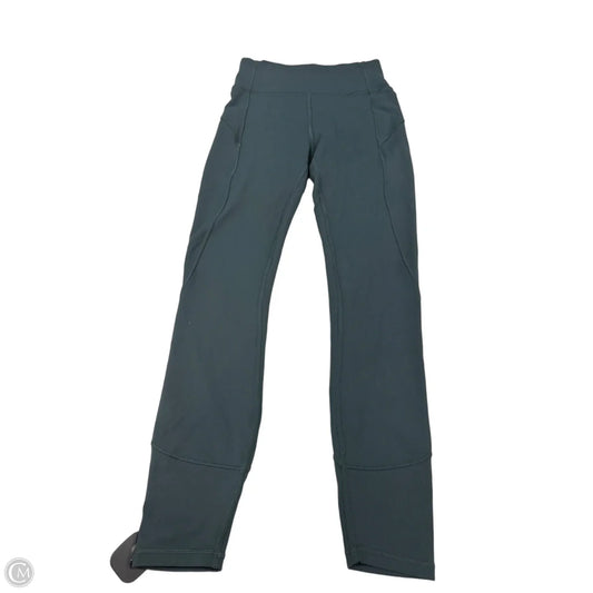 Athletic Leggings By Lululemon In Green, Size: 4