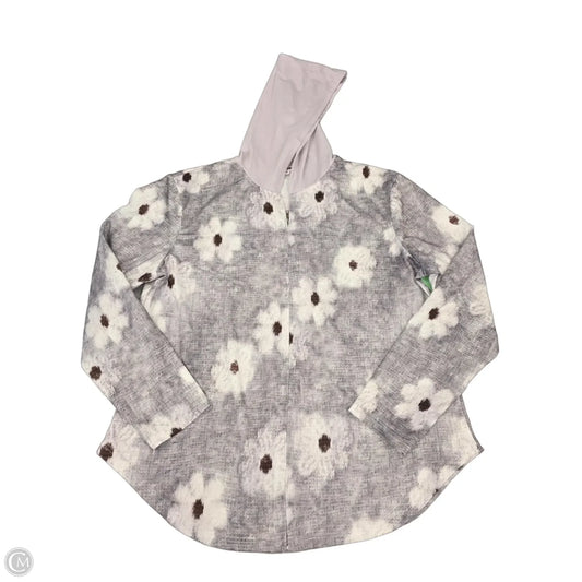 Top Long Sleeve By Exclusive In Grey, Size: Xxl