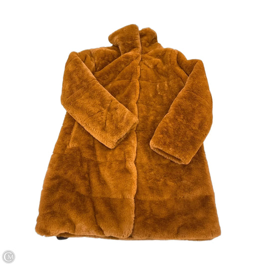 Coat Faux Fur & Sherpa By Cmc In Tan, Size: Sp