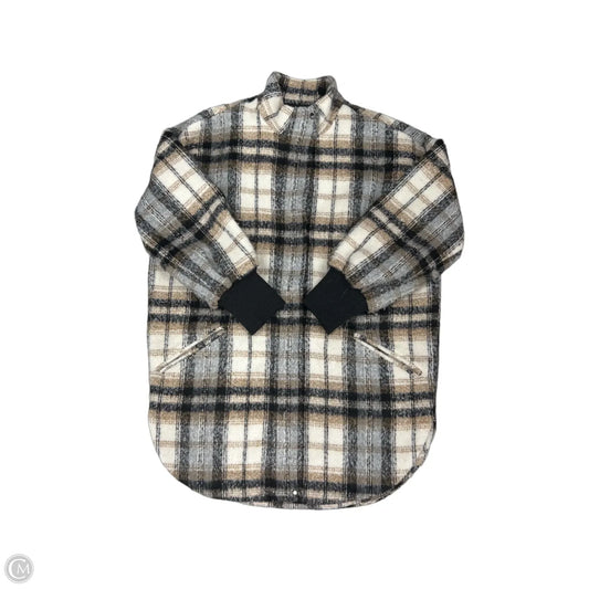 Coat Faux Fur & Sherpa By Bb Dakota In Plaid Pattern, Size: Xs