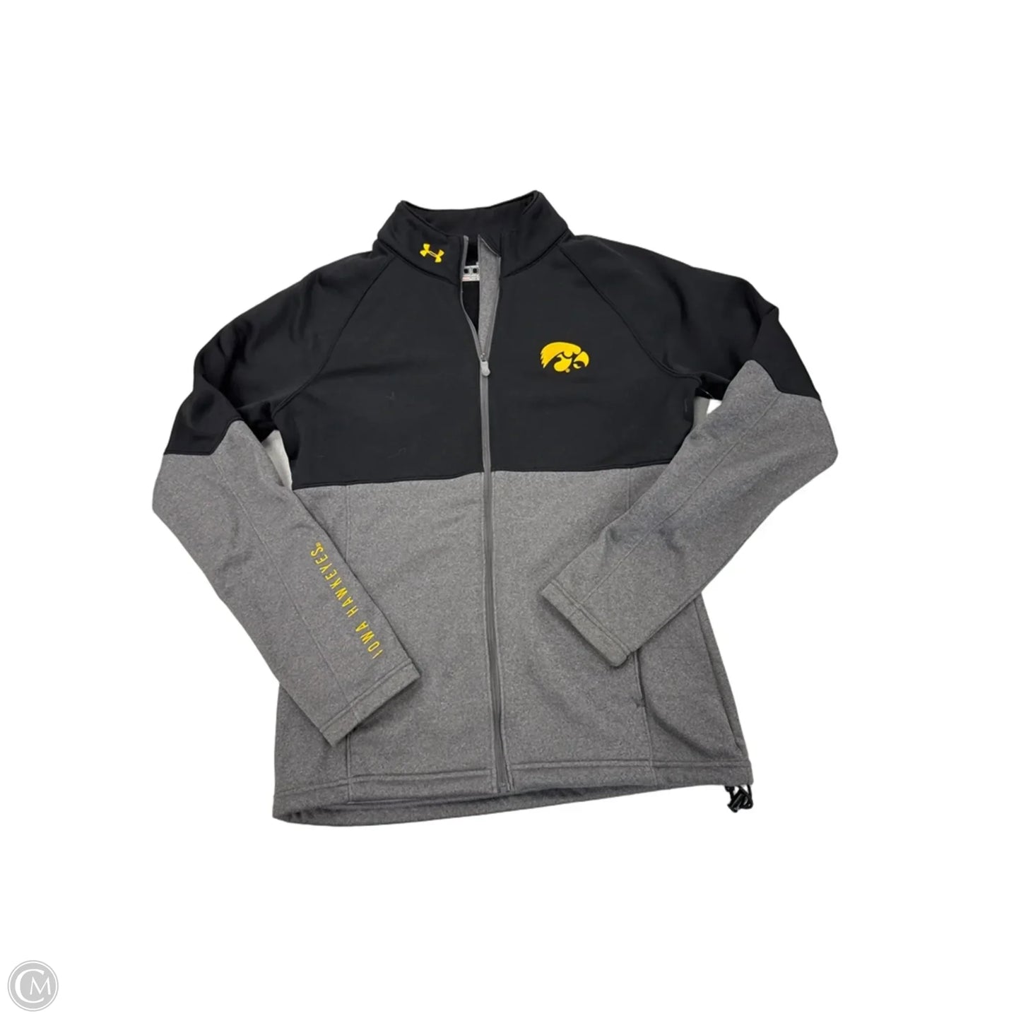 Sweatshirt Collar By Under Armour In Black & Grey, Size: S
