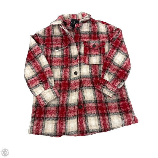 Coat Faux Fur & Sherpa By Bagatelle In Red & White, Size: Xs