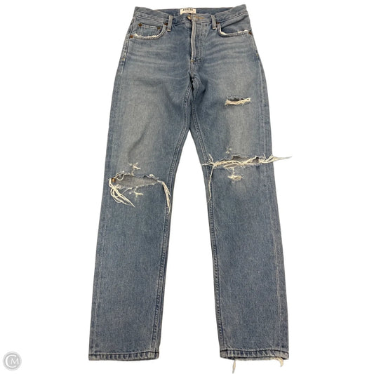 Jeans Skinny By Agolde In Blue, Size: 24