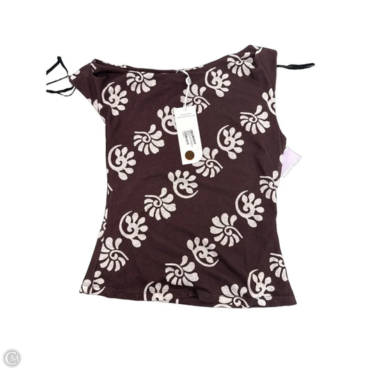Top Sleeveless By Cmc In Brown, Size: S