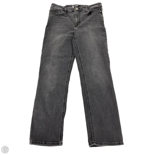 Jeans Straight By Paige In Black Denim, Size: 12