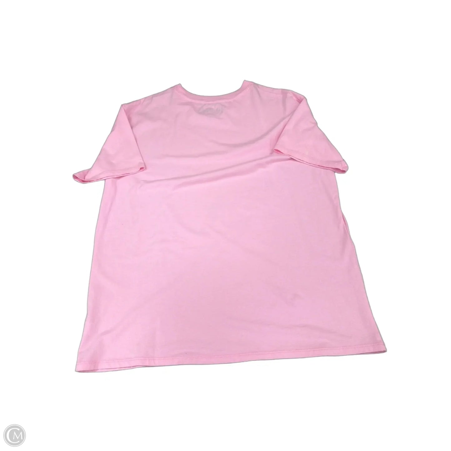 Top Short Sleeve By Cme In Pink, Size: M