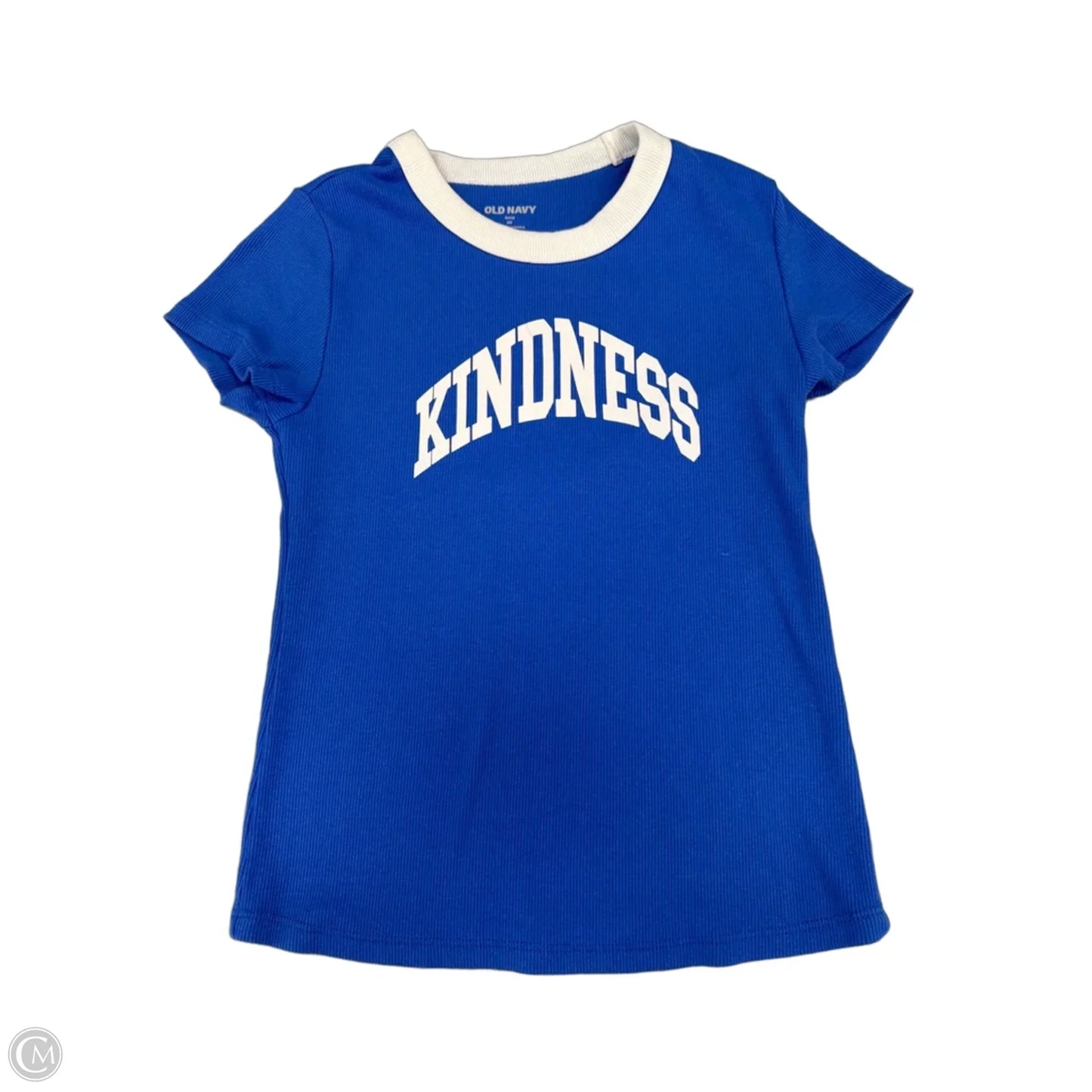Top Short Sleeve Basic By Old Navy In Blue, Size: Xs