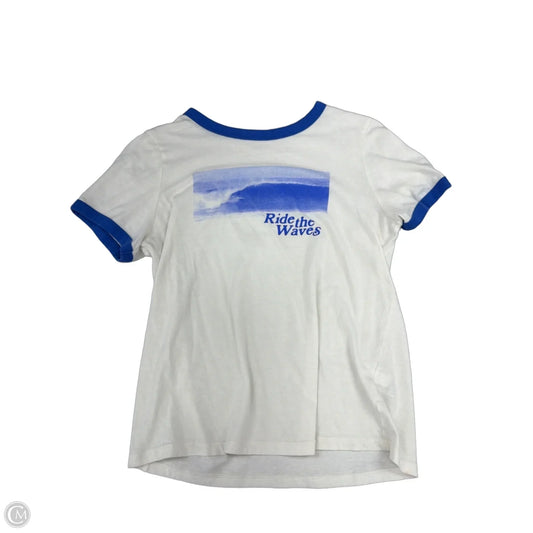 Top Short Sleeve Basic By Old Navy In Cream, Size: Xs