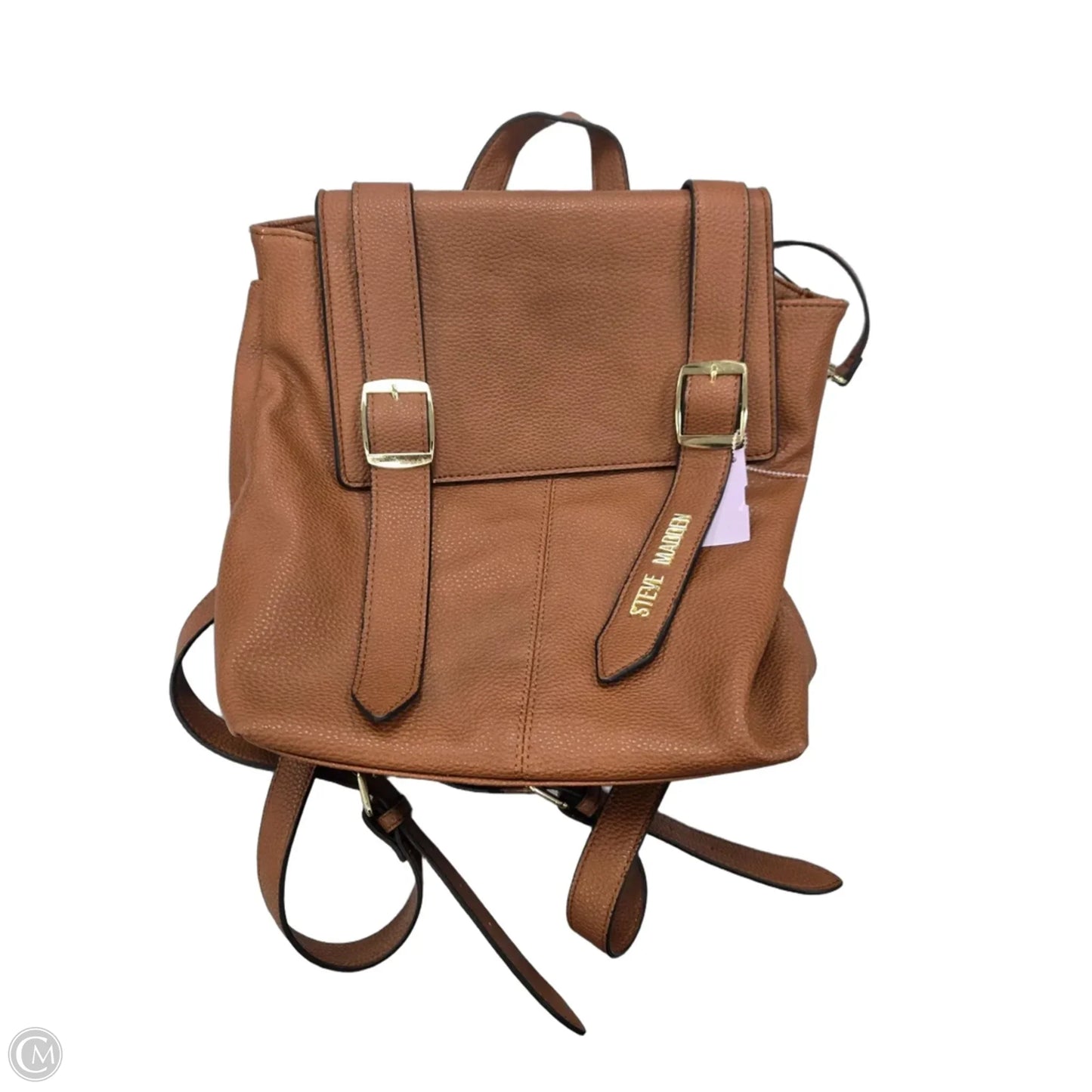 Backpack Leather By Steve Madden, Size: Medium