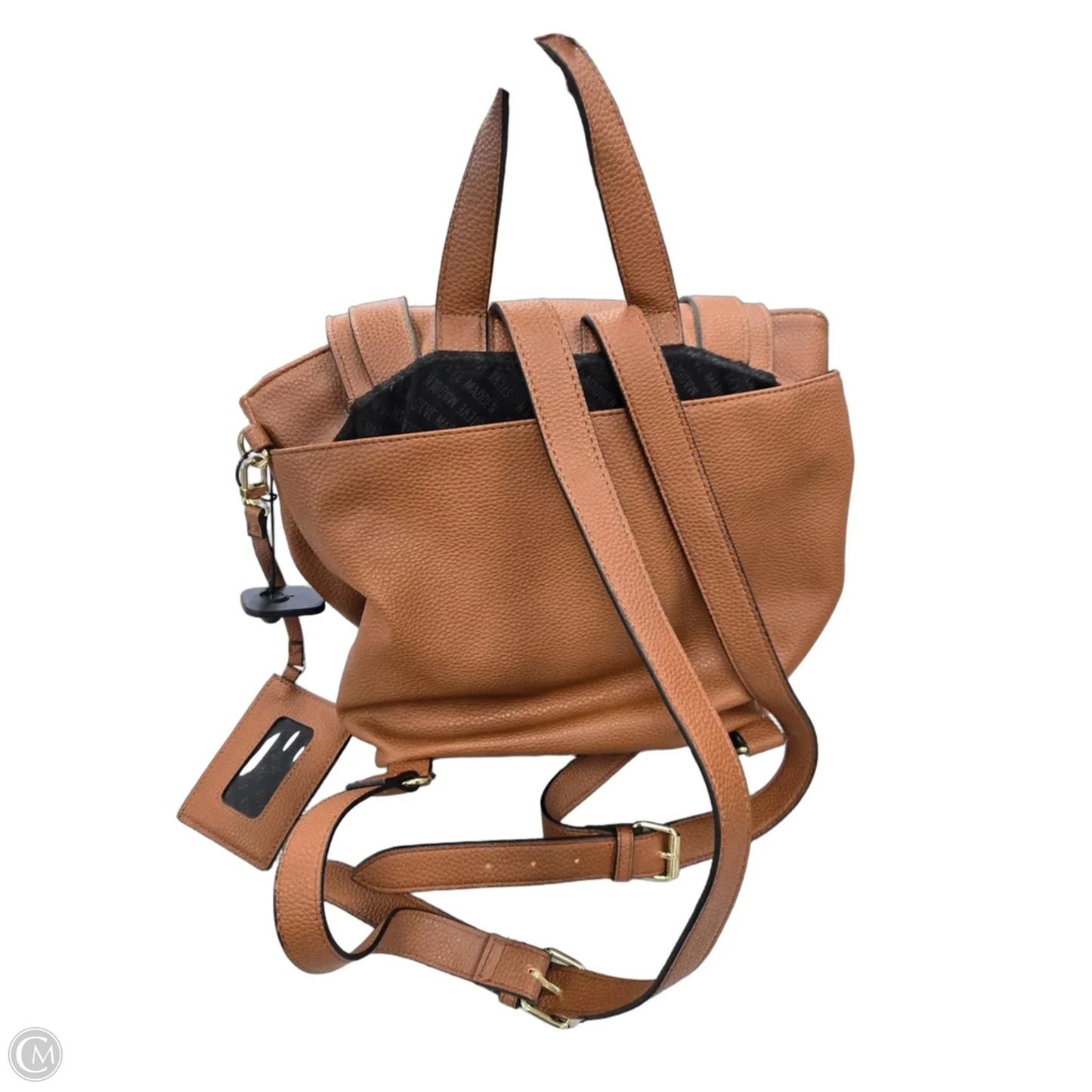 Backpack Leather By Steve Madden, Size: Medium