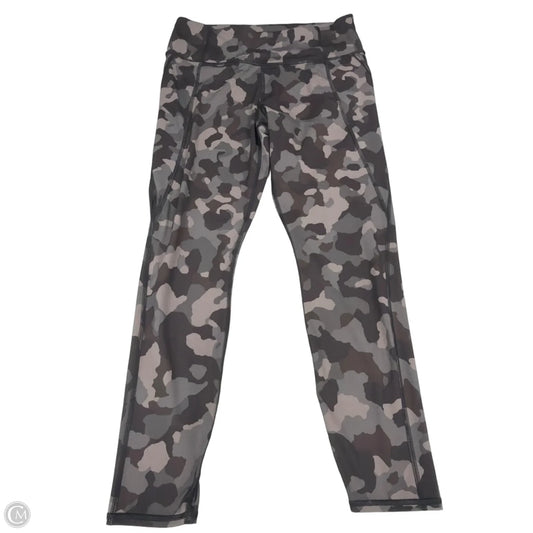 Athletic Leggings By Athleta In Camouflage Print, Size: L