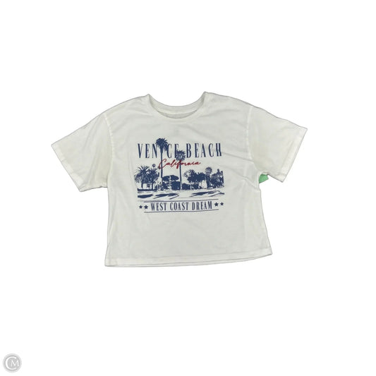 Top Short Sleeve By Cmc In White, Size: S