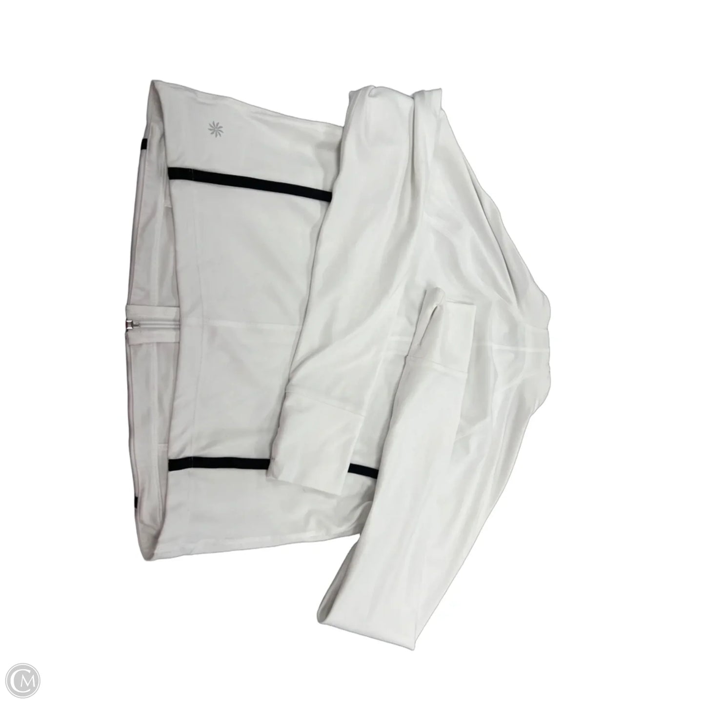 Athletic Jacket By Athleta In White, Size: L