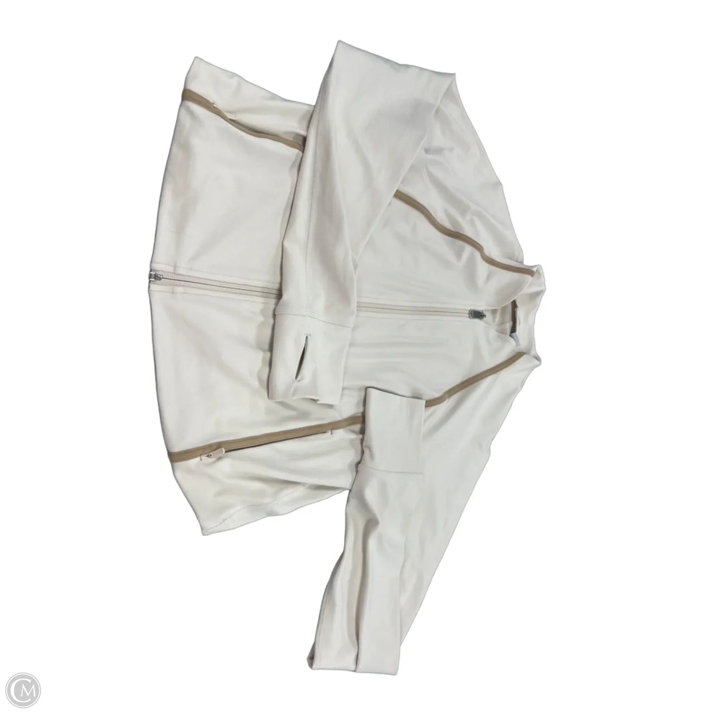 Athletic Jacket By Athleta In Beige, Size: L