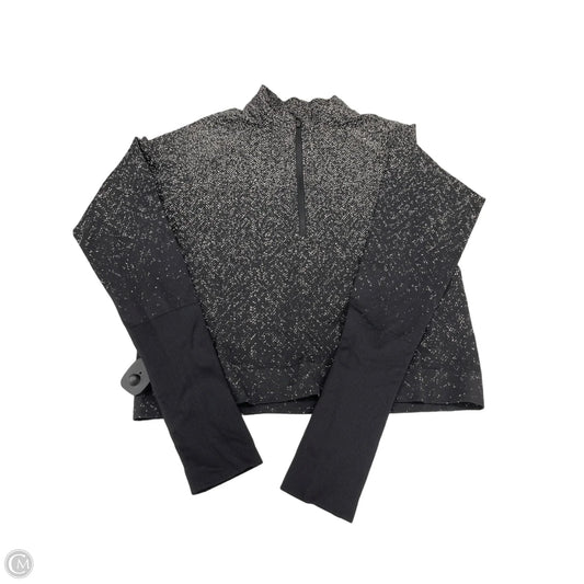Athletic Top Long Sleeve Collar By Lululemon In Black, Size: 10