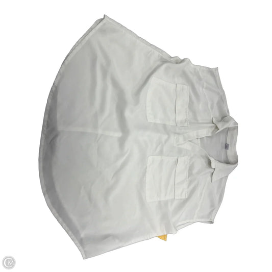 Top Short Sleeve By Old Navy In White, Size: M
