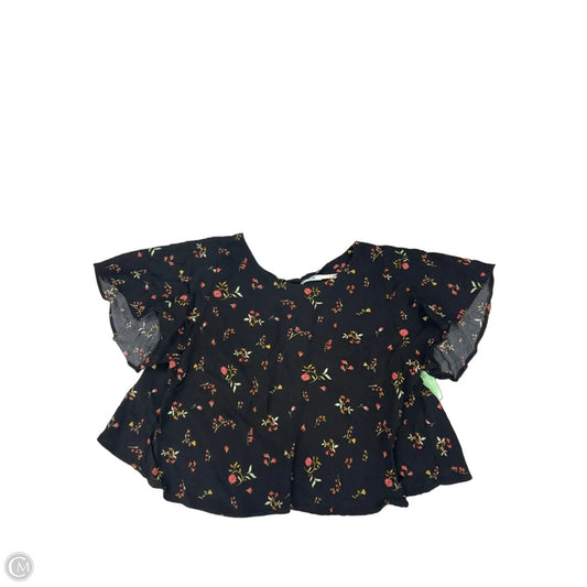 Top Short Sleeve By Kimichi Blue In Black, Size: S