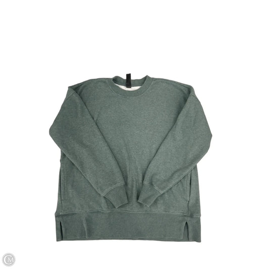 Sweatshirt Crewneck By Kirkland In Green, Size: M