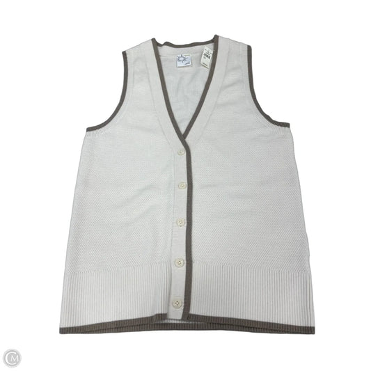 Vest Sweater By Offline In Cream, Size: S