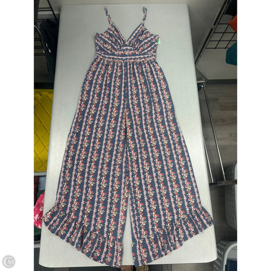 Jumpsuit By Jessica Simpson In Floral Print, Size: M