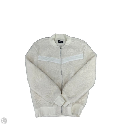 Jacket Faux Fur & Sherpa By Zyia In Cream, Size: Xs