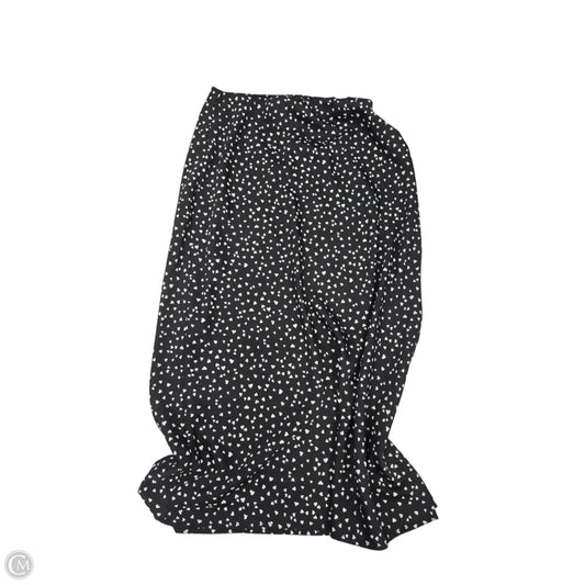Skirt Maxi By A New Day In Black & White, Size: Xs