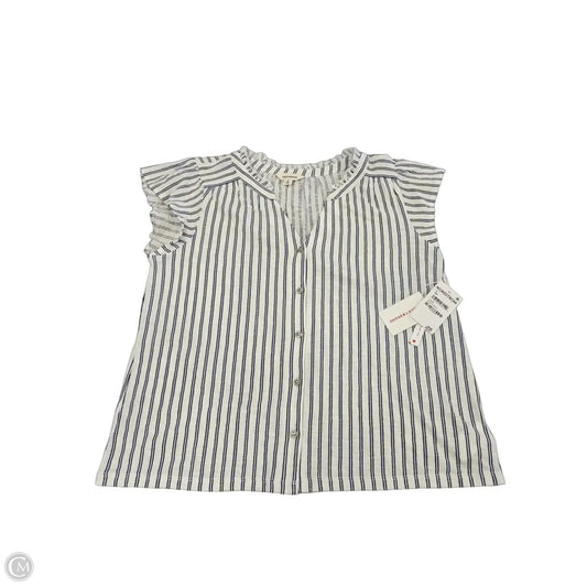 Top Short Sleeve By Lucky Brand In Striped Pattern, Size: S