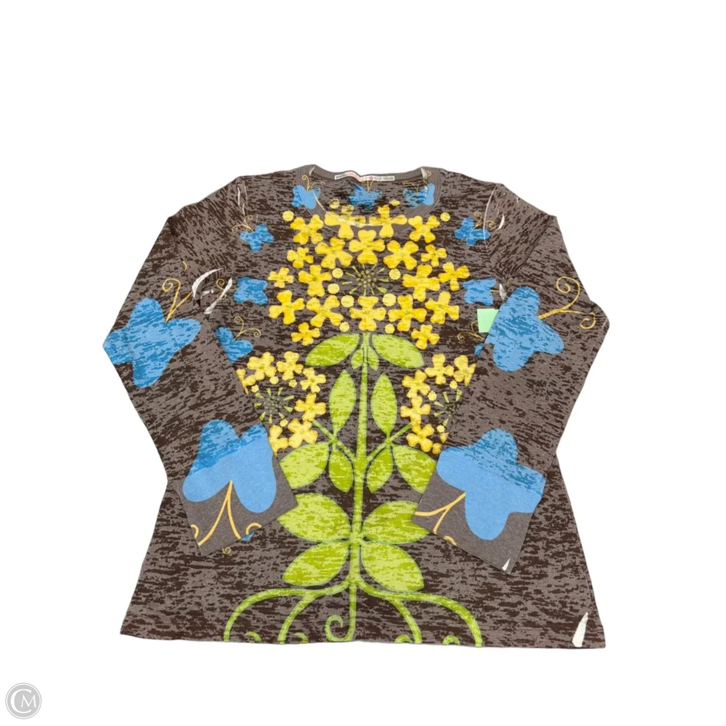 Top Long Sleeve By Cmc In Floral Print, Size: Xl