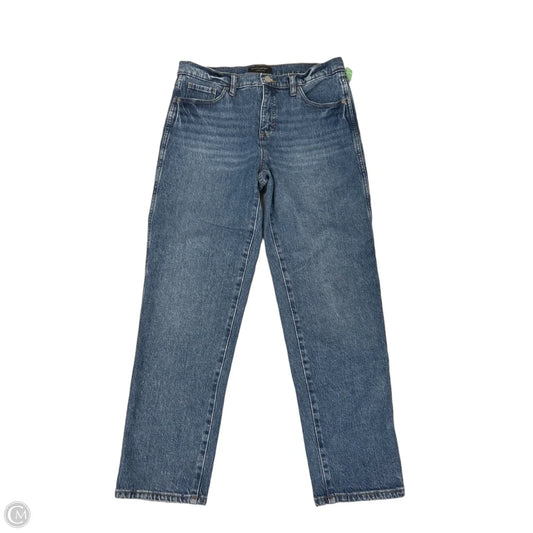 Jeans Straight By Banana Republic In Blue Denim, Size: 4