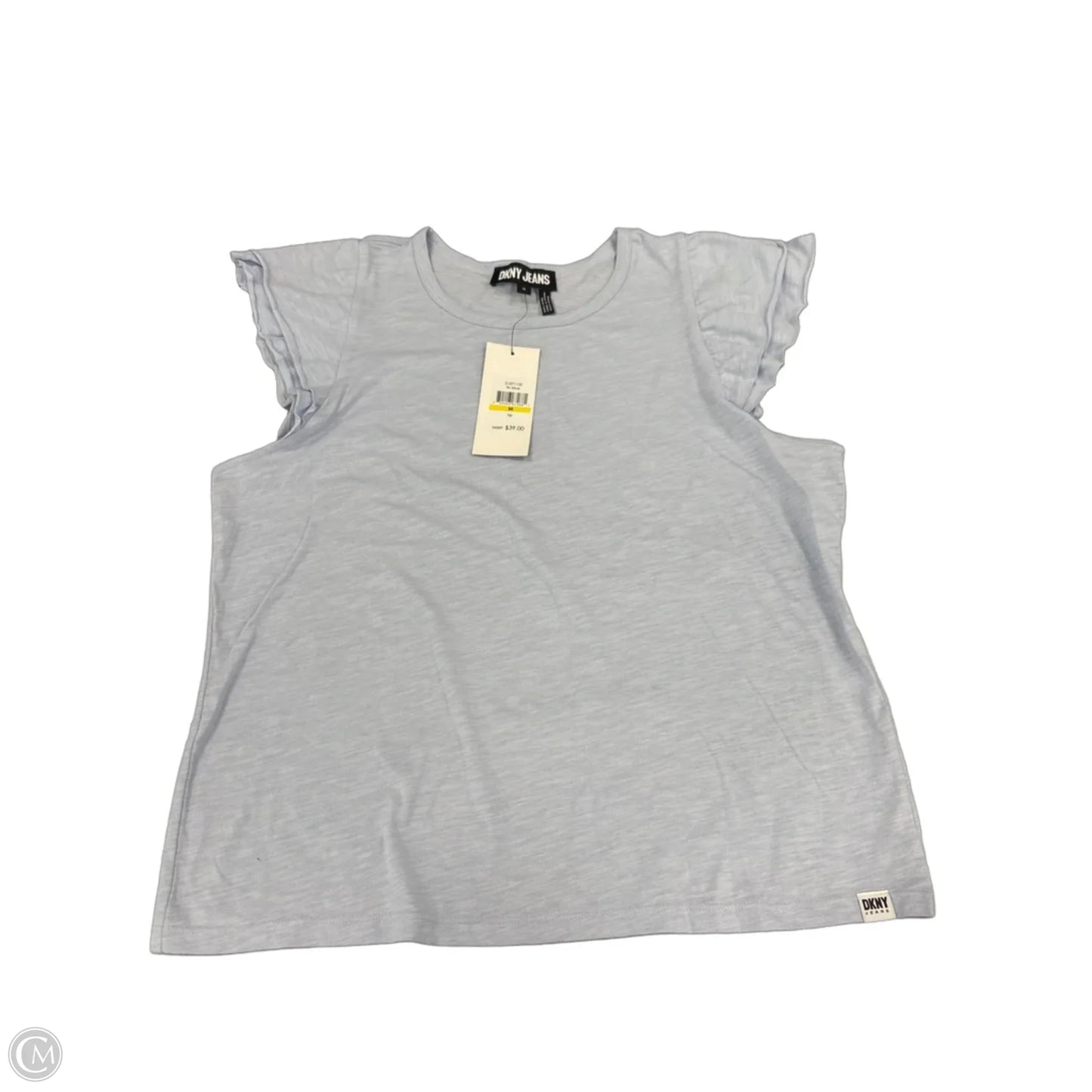 Top Short Sleeve By Dkny In Blue, Size: M