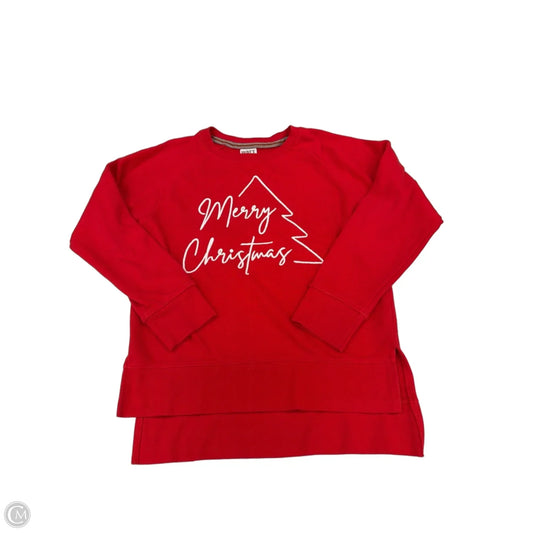 Sweatshirt Crewneck By Cme In Red, Size: M
