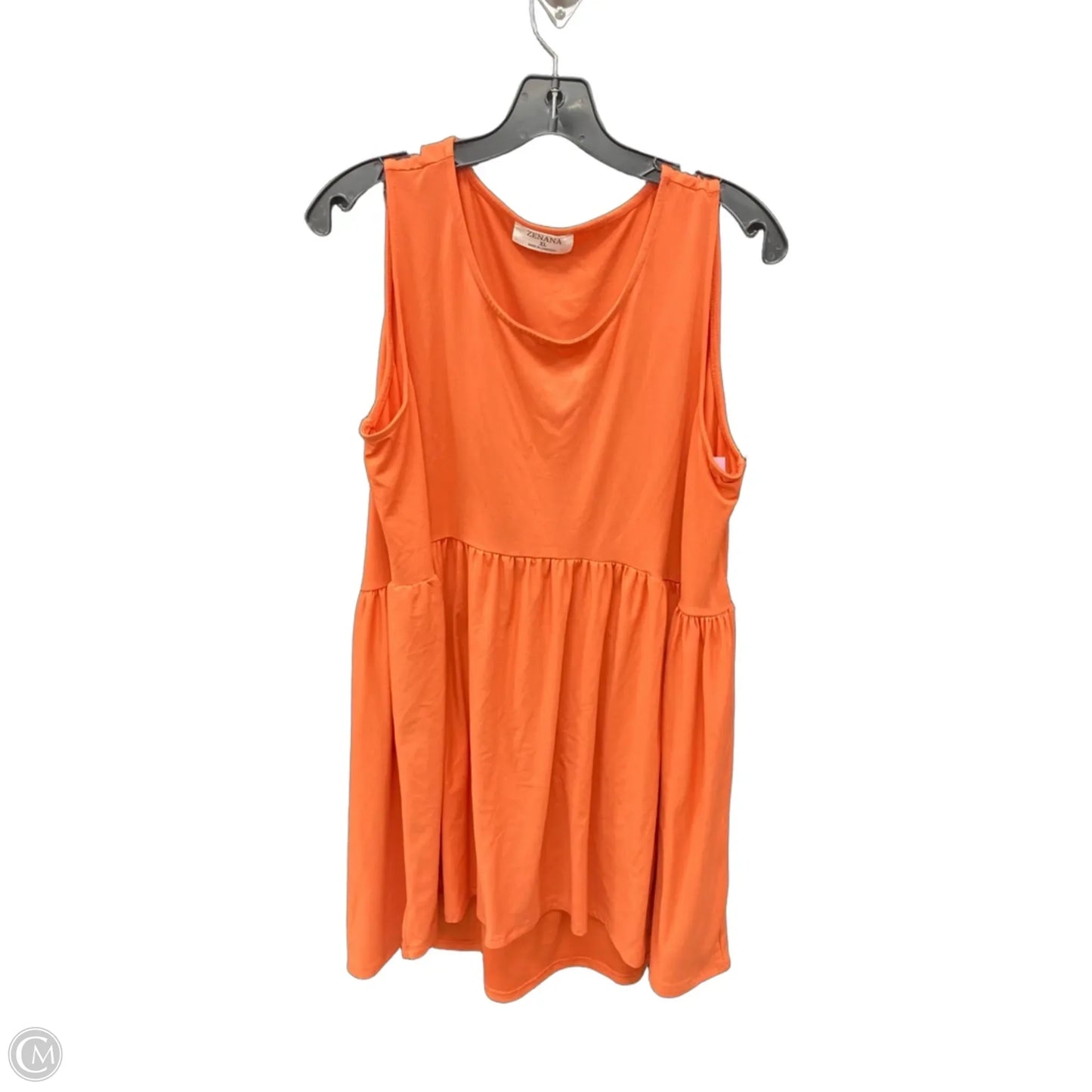 Tank Top By Zenana In Orange, Size: Xl