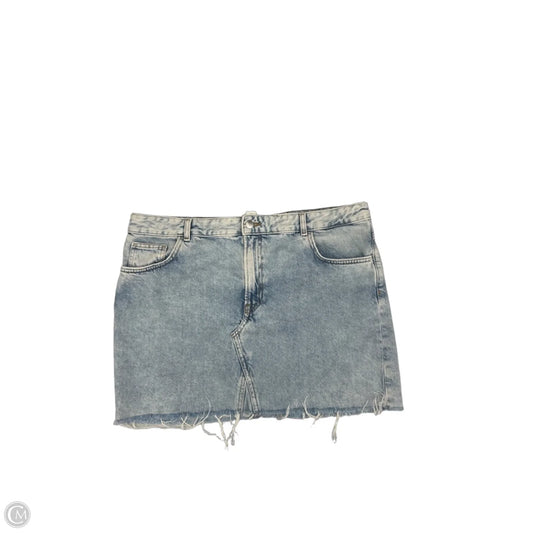 Skirt Mini & Short By H&m In Blue Denim, Size: 14