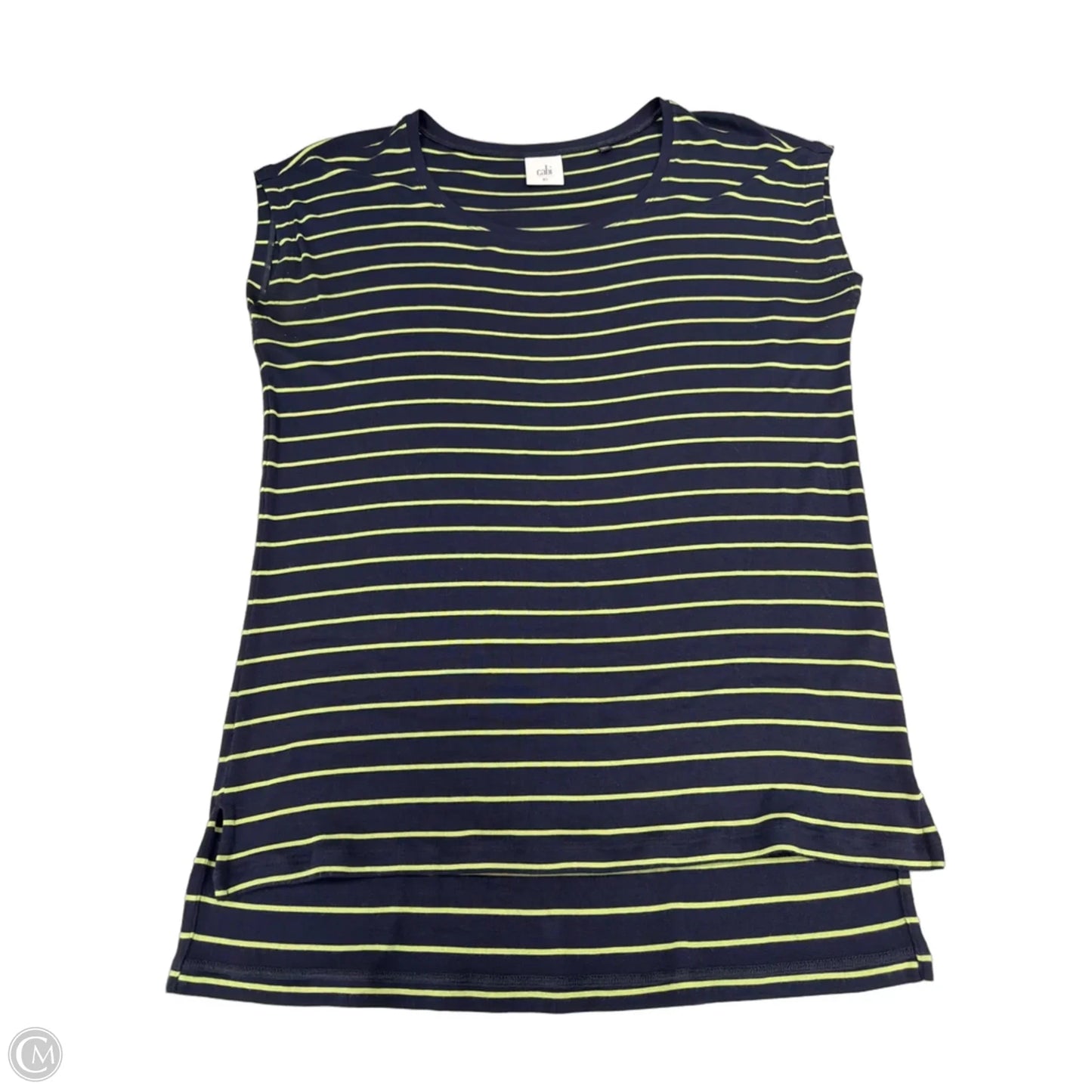 Top Short Sleeve By Cabi In Blue & Green, Size: Xs