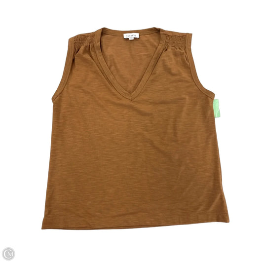 Top Sleeveless Basic By Evereve In Brown, Size: M