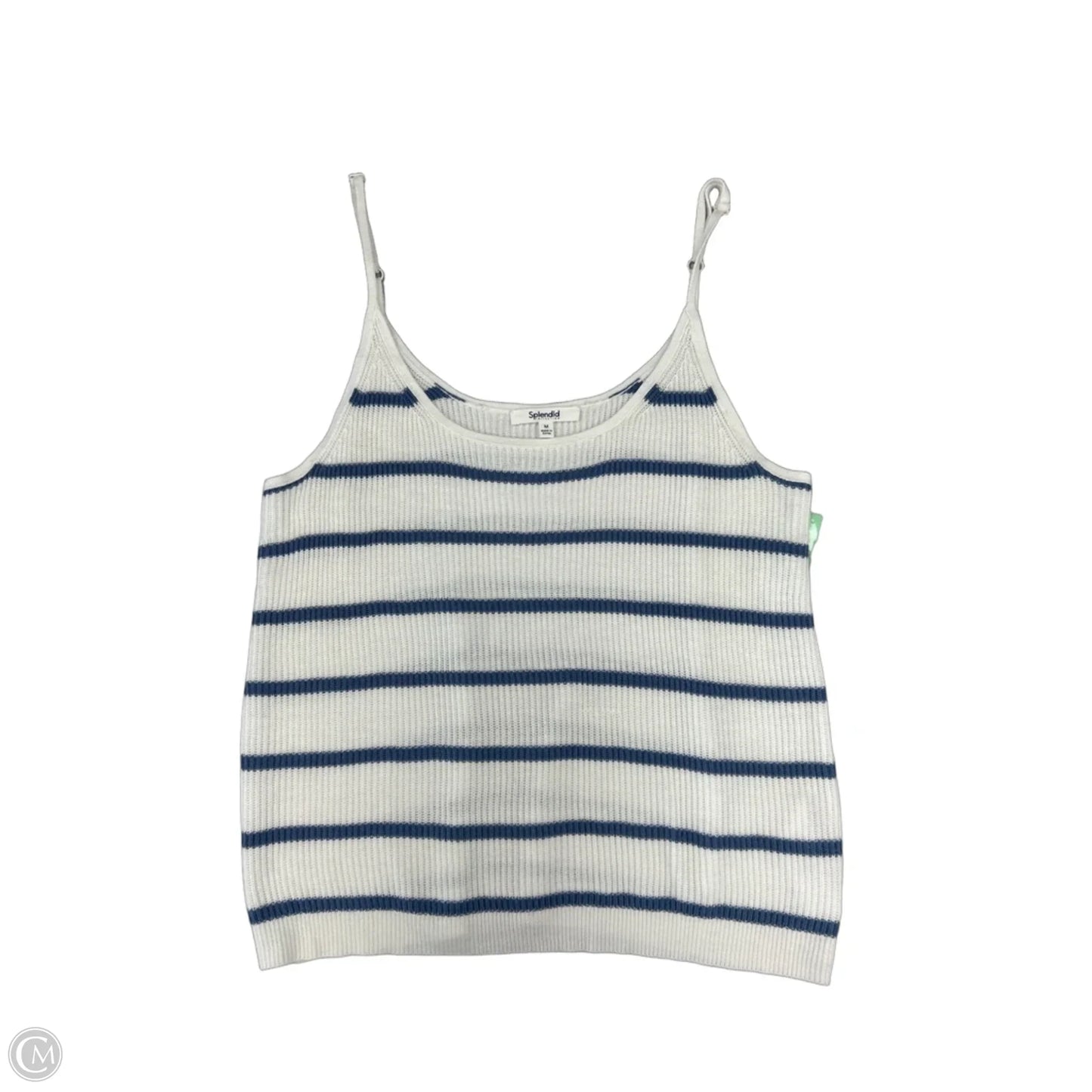 Top Cami By Splendid In Blue & White, Size: M