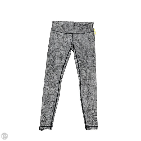 Athletic Leggings By Lululemon In Black & White, Size: 10
