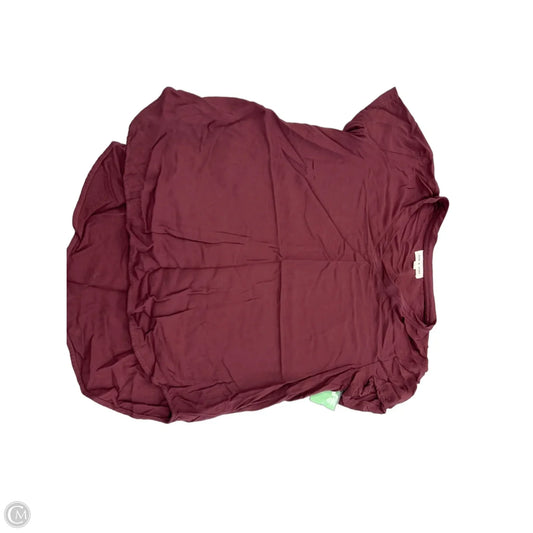Top Short Sleeve By Cloth & Stone In Red, Size: S